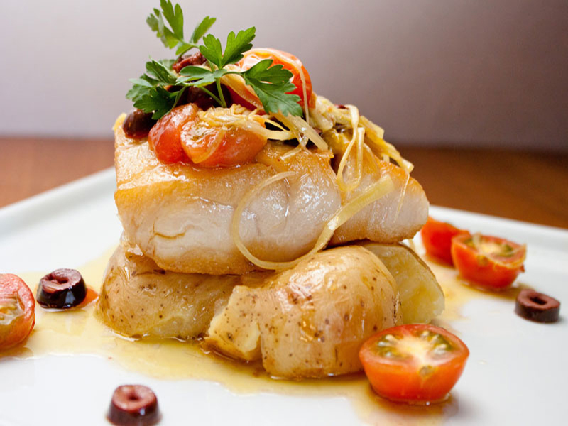 close-up of fresh fish