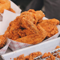 close up of our chicken